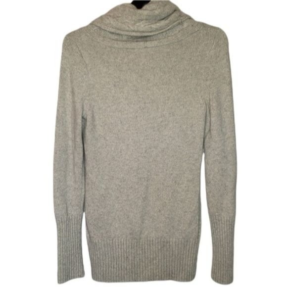 Banana Republic Merino Wool Blend Cable Knit Cowl Neck Sweater Size Small - Picture 2 of 5